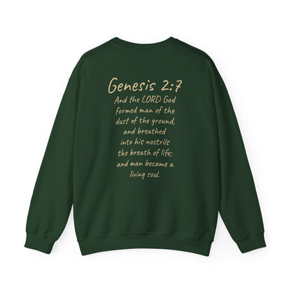 Formed from the Dust (Light Lettering) - Men’s Christian Sweatshirt