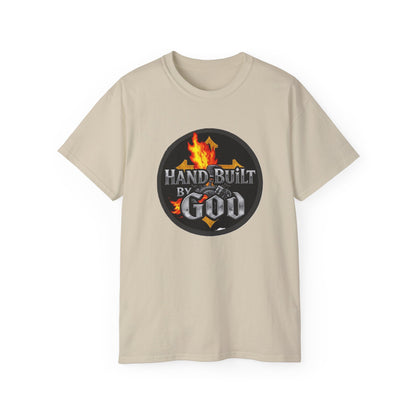 Men’s “Hand Built By God” Christian T-Shirt