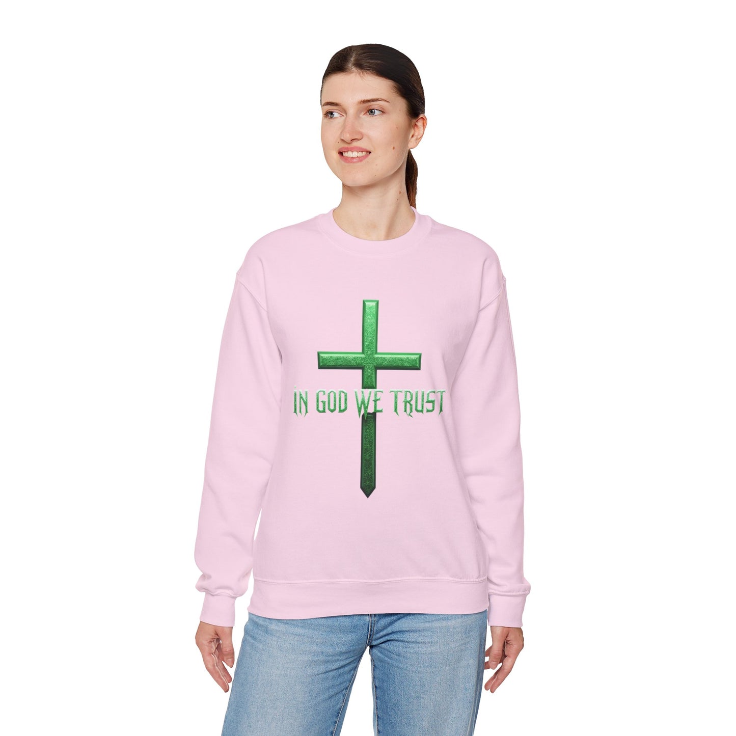 In God We Trust (Matrix)– Women’s Christian Sweatshirt