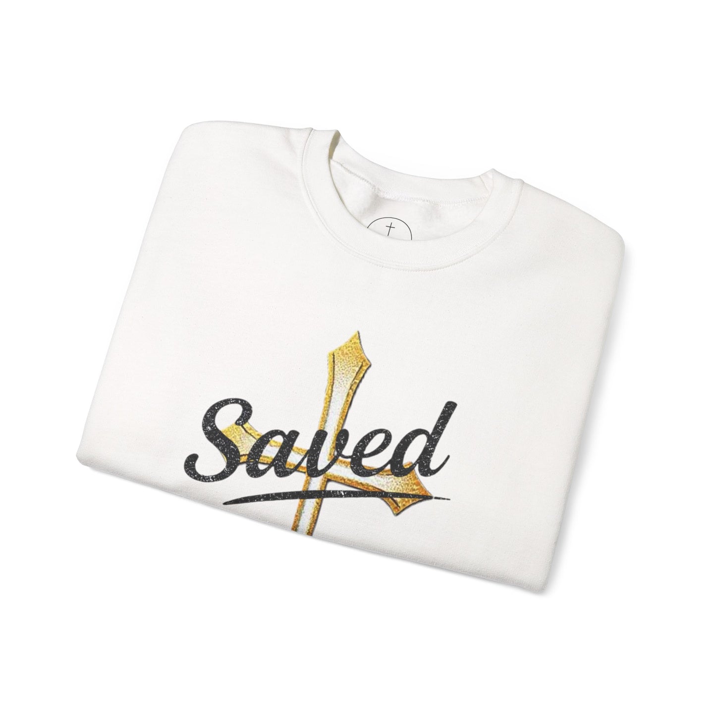 Saved - Men's Christian Sweatshirt with Cross
