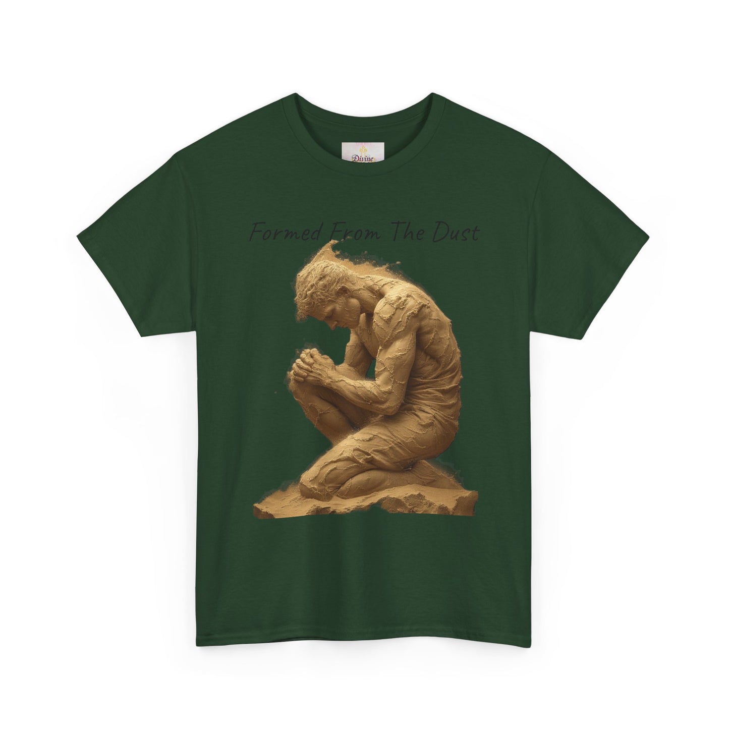 Formed from the Dust | Men’s Christian T-Shirt with Genesis 2:7 (Dark Lettering)