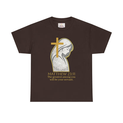 Humble Servant - Women's Christian Tee (Gold Lettering)