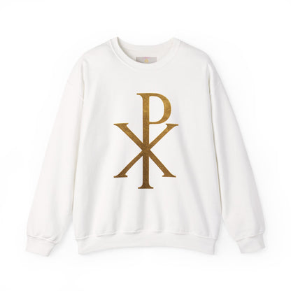 Chi Rho (Gold) – Women’s Christian Sweatshirt