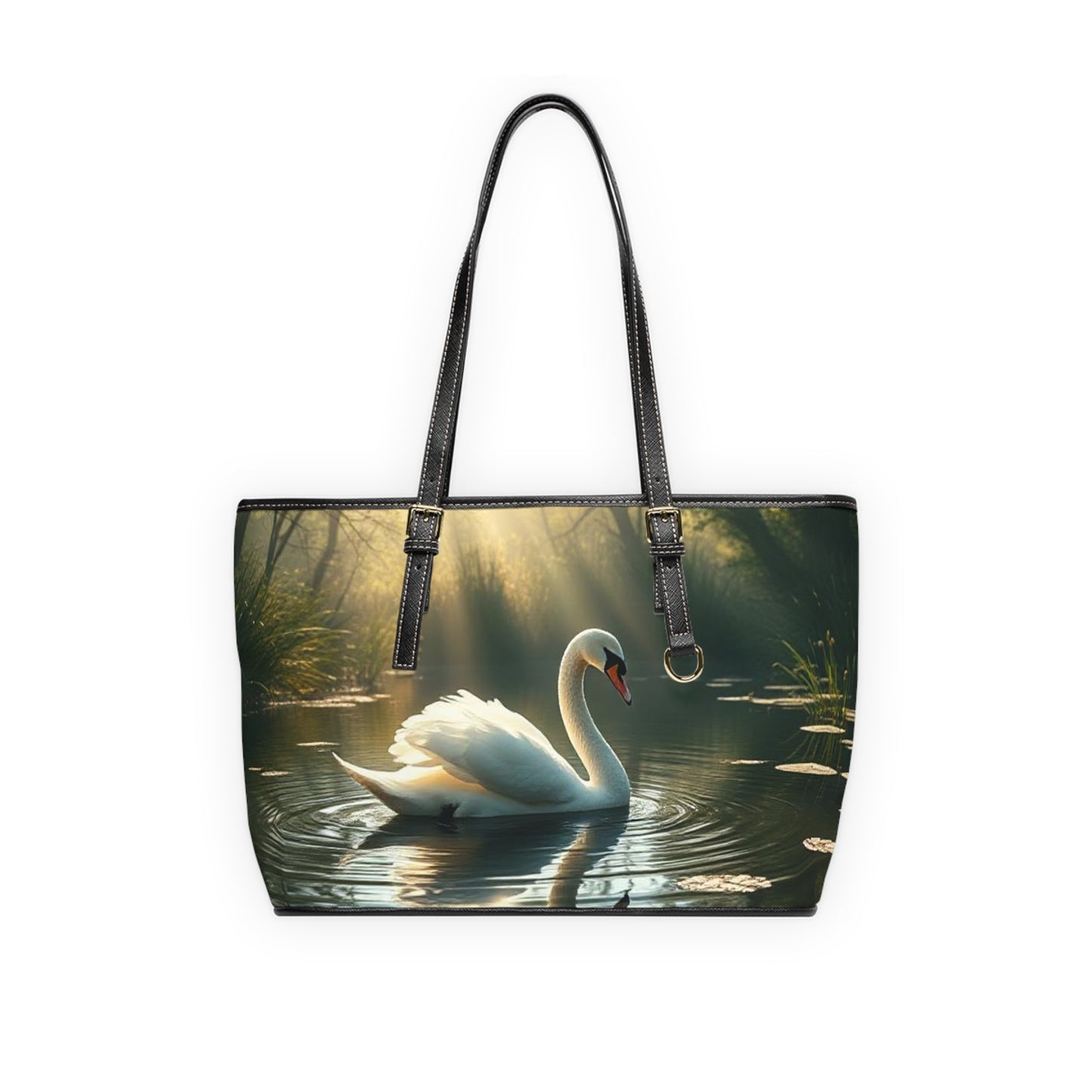 Divine Grace - White Swan Shoulder Bag