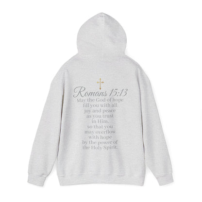 Women’s “Hope” Hoodie – Inspirational Scripture Pullover | Romans 15:13