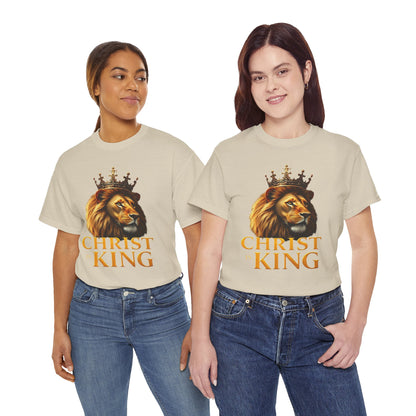 Christ Is King – Lion & Cross Women’s Christian Tee