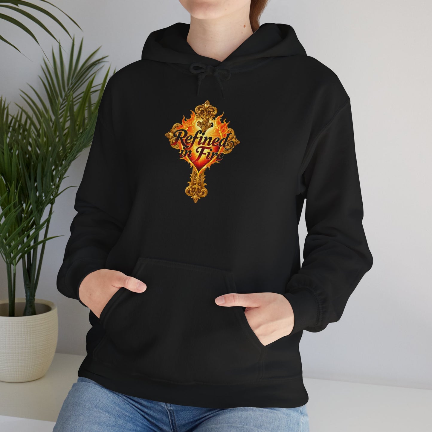 Refined by Fire - Women's Ornate Christian Hoodie