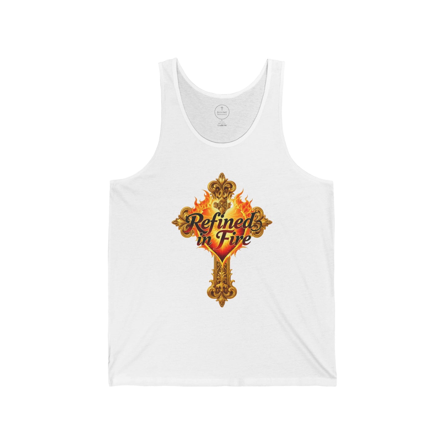 Refined in Fire - Men's Ornate Christian Tank Top