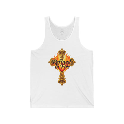 Refined in Fire - Men's Ornate Christian Tank Top