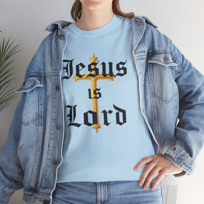 Jesus is Lord with Cross - Women's Christian T-Shirt
