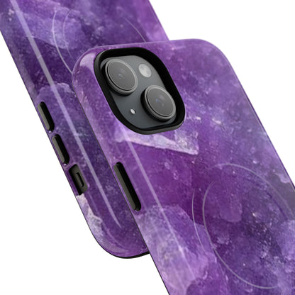 Spiritually Refined – Amethyst Crystal iPhone Magnetic Tough Case