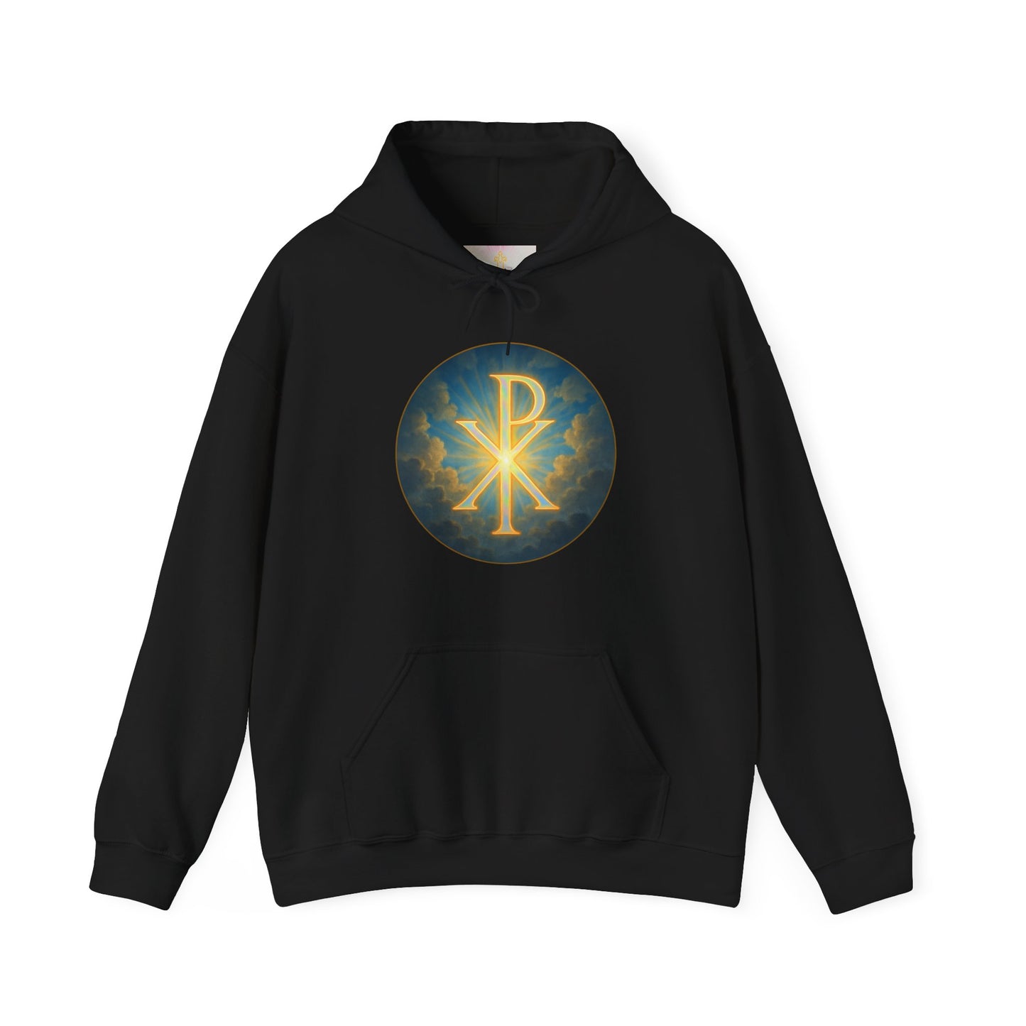 Women’s Christian Hoodie with Chi Rho – Historic Faith Symbol Pullover