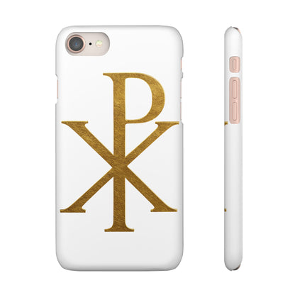White Chi Rho Snap Case for iPhone – The Way, Truth & Life