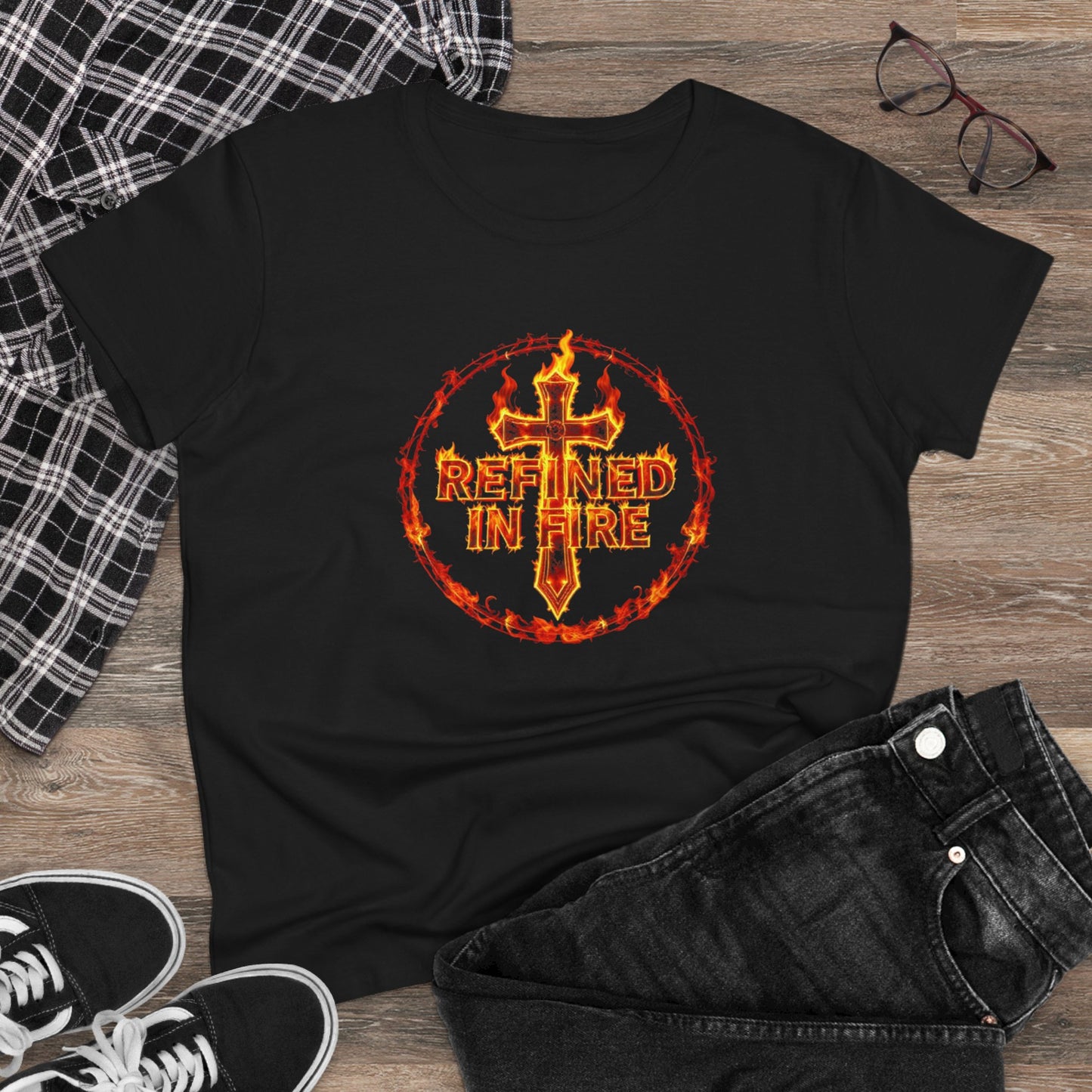 Refined in Fire – Women's Tee of Fierce Faith