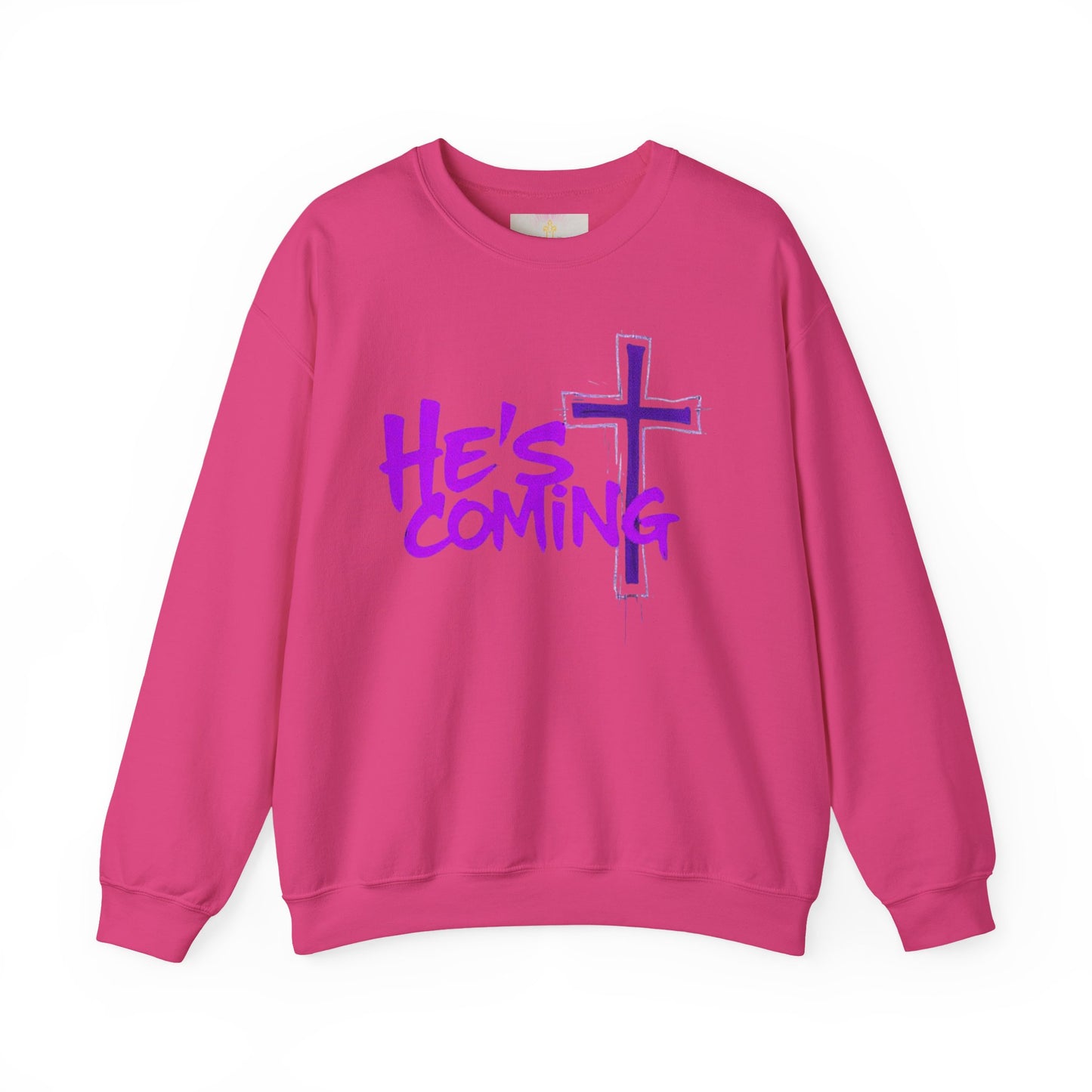 Faithful & Bold Women’s Sweatshirt – “He’s Coming” Christian Prophecy Apparel