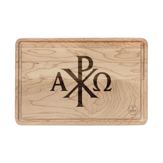 Chi Rho — Alpha & Omega Faith Cutting Board