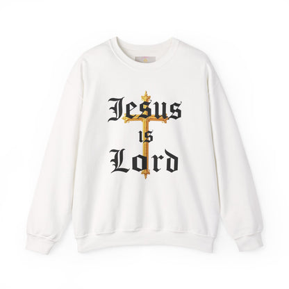 Men’s “Jesus is Lord” Christian Sweatshirt – Bold Faith Statement Pullover
