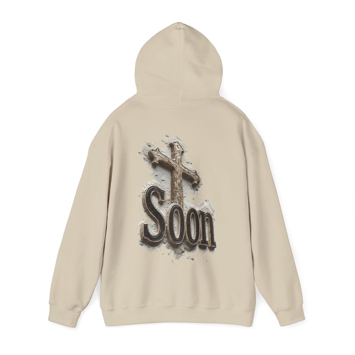 Christian Women’s Hoodie – Soon Cross Hoodie with Revelation 22:12 (Dark Lettering)