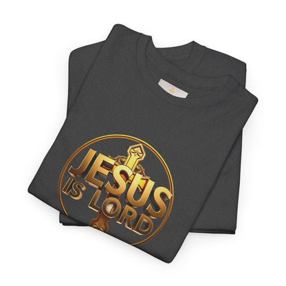 Jesus Is Lord / He Is Risen Christian Tee – Men’s Bold Faith Statement (White Lettering)