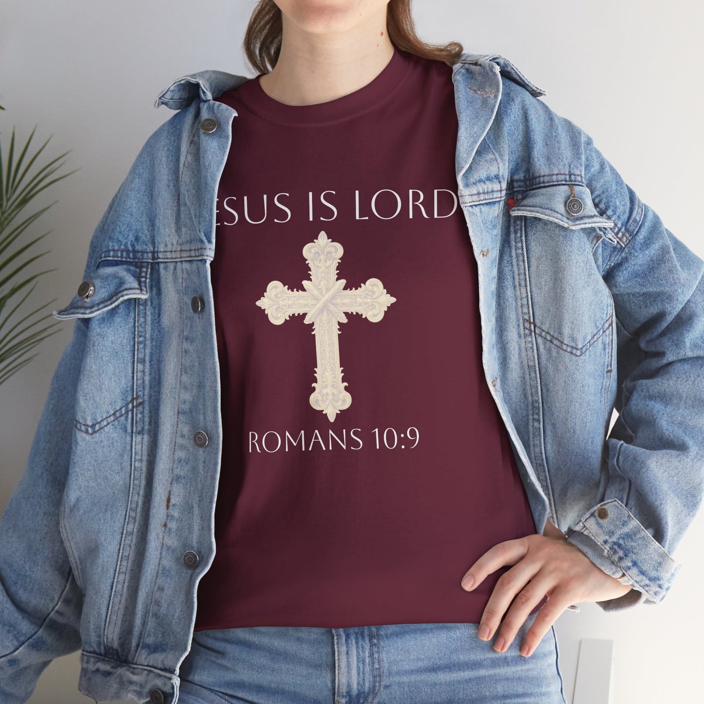 Jesus is Lord - Christian Women's Tee (White Lettering)
