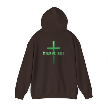 In God We Trust - Women's Christian Hoodie (Green Design)