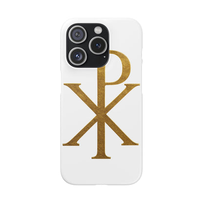 White Chi Rho Snap Case for iPhone – The Way, Truth & Life