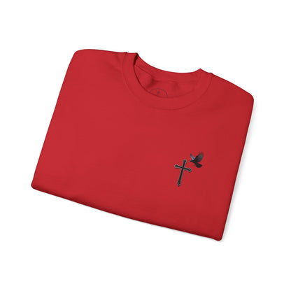 God’s Grace: Cross & Ravens Men's Sweatshirt