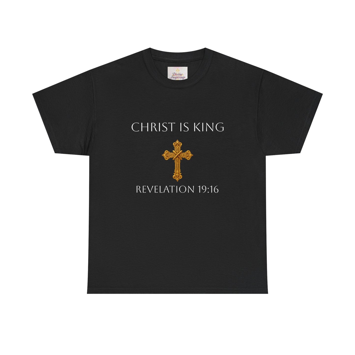 Christ is King Women’s Christian Tee (White Lettering)