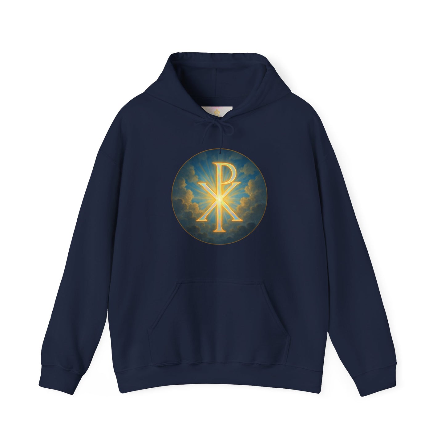 Women’s Christian Hoodie with Chi Rho – Historic Faith Symbol Pullover