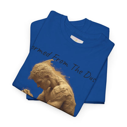 Formed from the Dust | Men’s Christian T-Shirt with Genesis 2:7 (Dark Lettering)