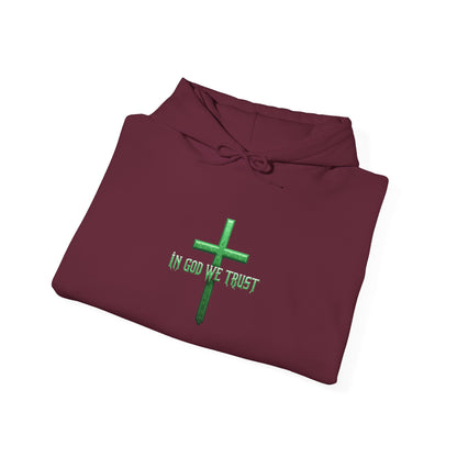 In God We Trust - Women's Christian Hoodie (Green Design)