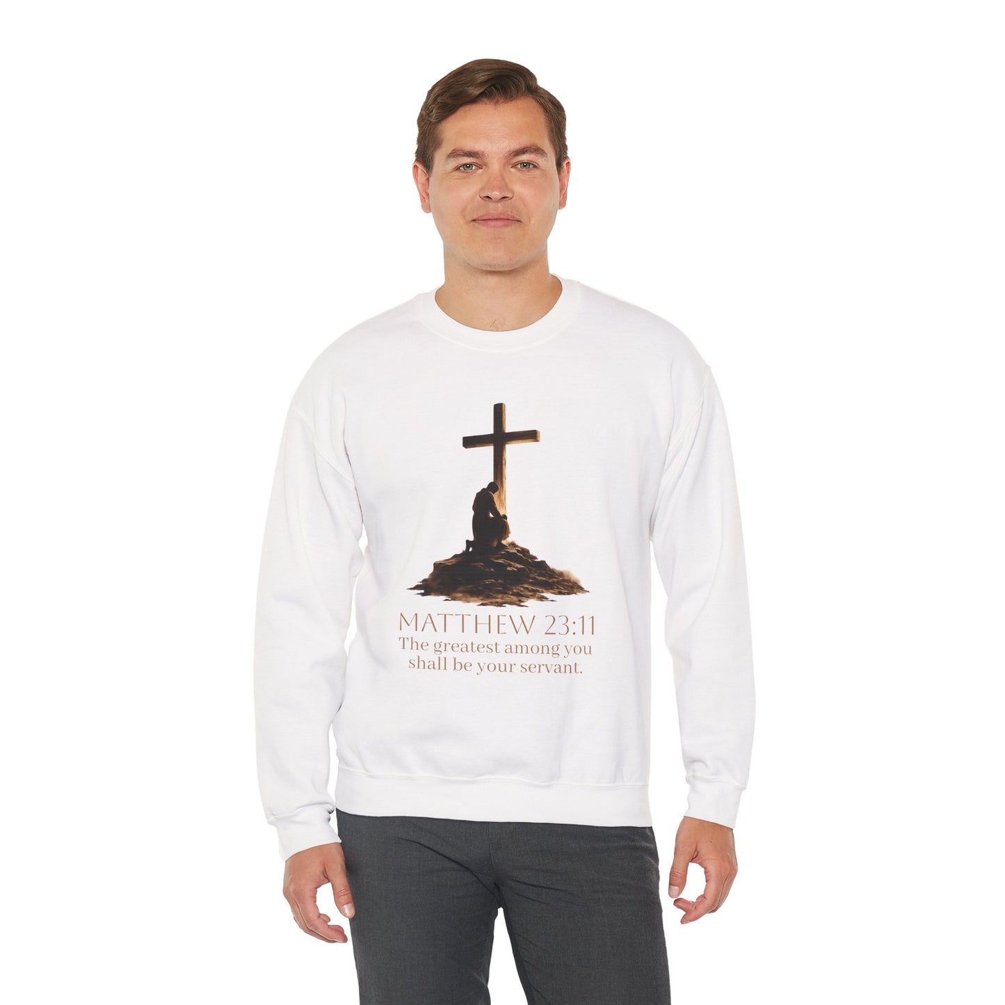 Humble Servant - Men's Christian Sweatshirt (Front Design)