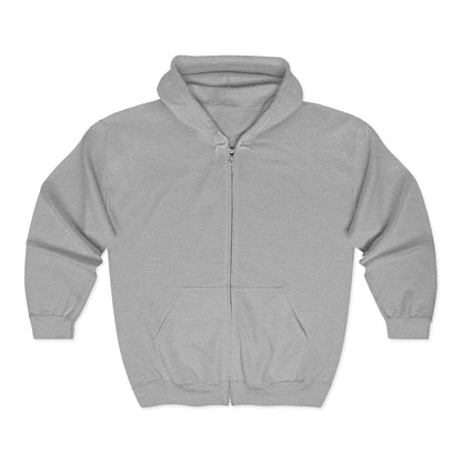 Anchored Journey – Men’s Classic Plain Zip-Up Hoodie (Dark Label)