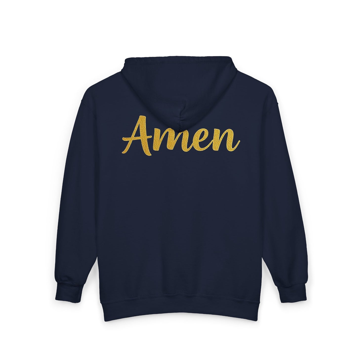 Amen Women’s Zip-Up Hoodie (White Logo)