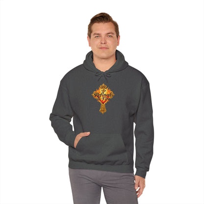 Refined by Fire - Men's Ornate Christian Hoodie