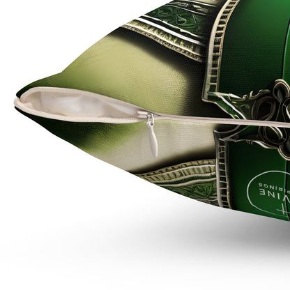 Cornerstone of Faith – Elegant Cross Throw Pillow