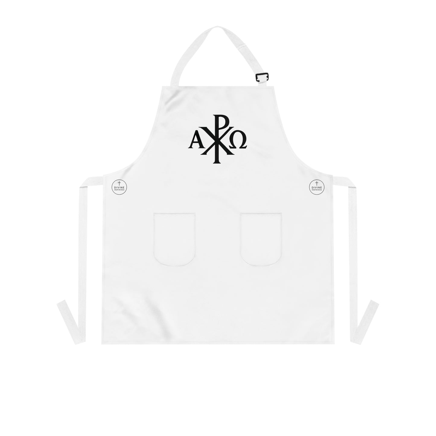 Chi Rho Alpha & Omega Christian Kitchen Apron – Faith in Every Step