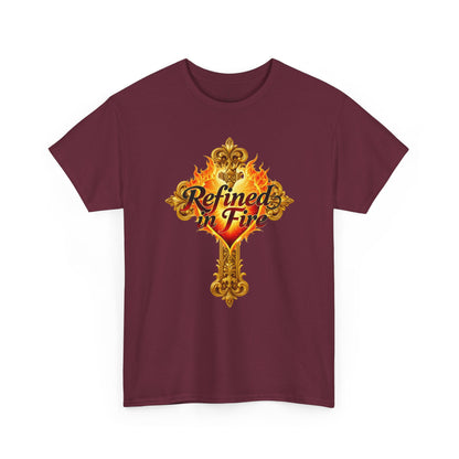 Refined in Fire — Men's Ornate Christian T-Shirt