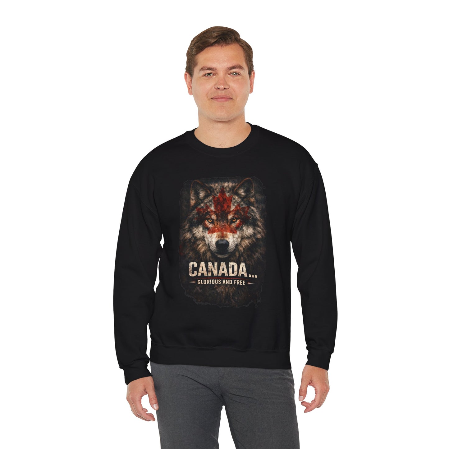 Canada War Paint: Glorious and Free - Men's Sweatshirt