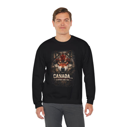 Canada War Paint: Glorious and Free - Men's Sweatshirt
