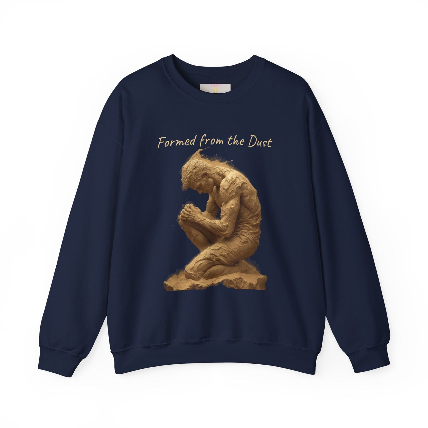 Formed from the Dust (Light Lettering) | Men’s Christian Sweatshirt with Genesis 2:7