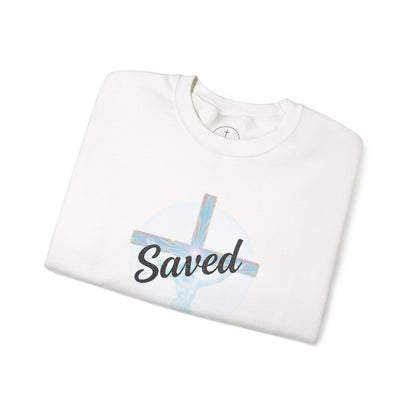 Saved - Men's Christian Sweatshirt of Faith