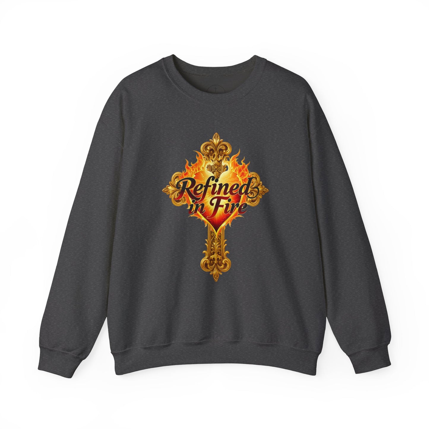 Refined in Fire - Men's Ornate Christian Sweatshirt