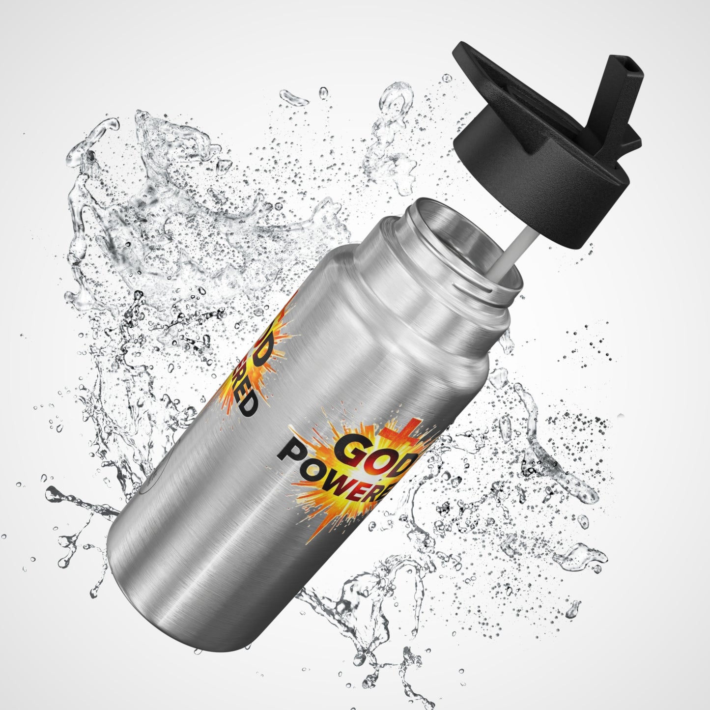God Powered – Cross Blast Stainless Steel Sports Bottle