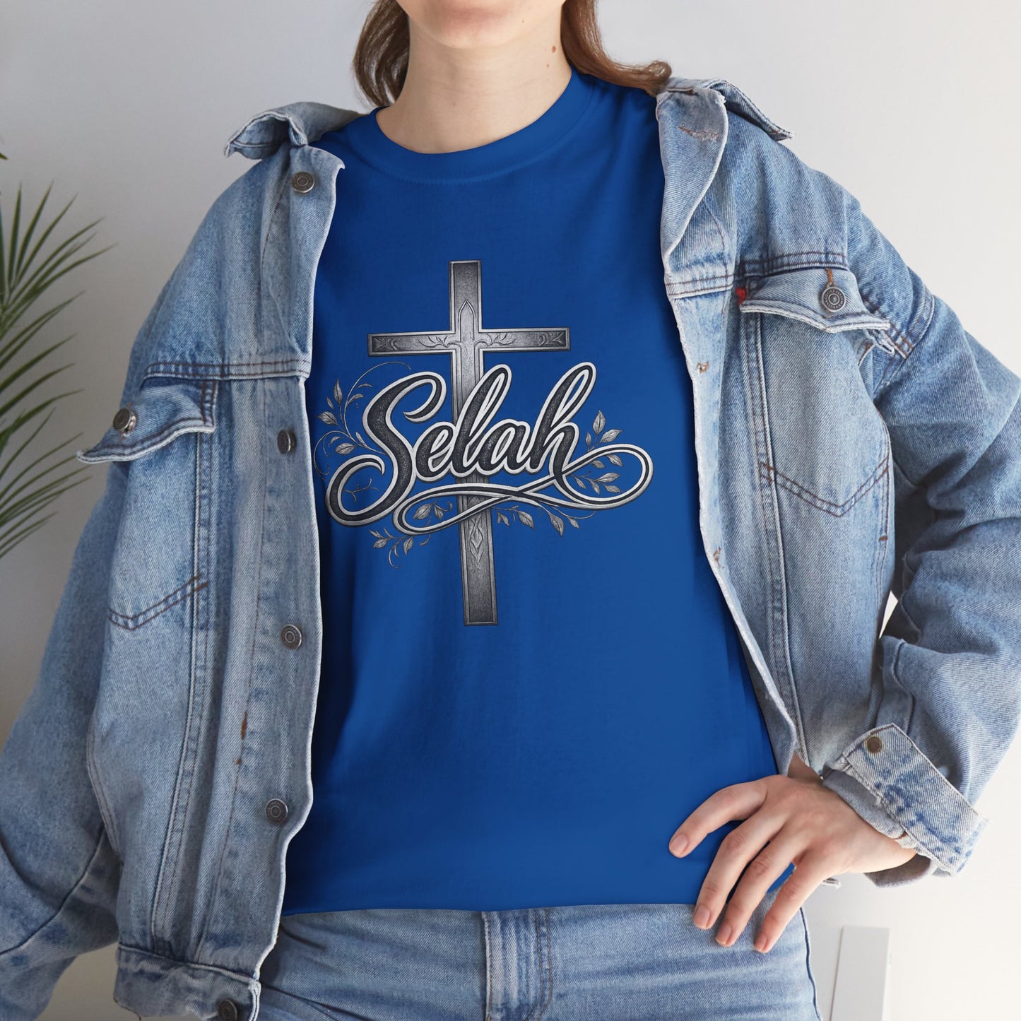 Selah Cross Tee — Men's Christian T‑Shirt