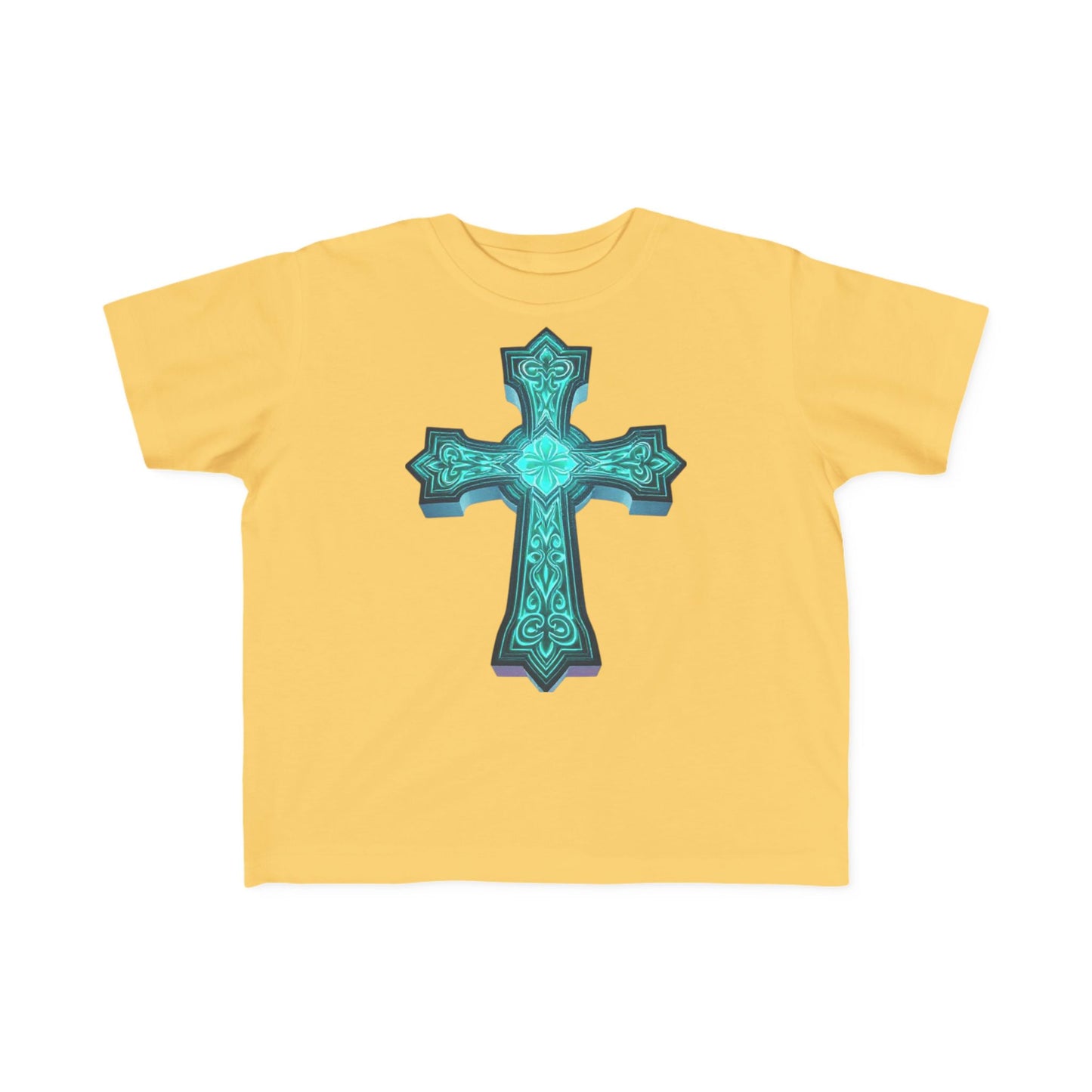 Shine Bright – Toddler Tee with Glowing Cross of Faith