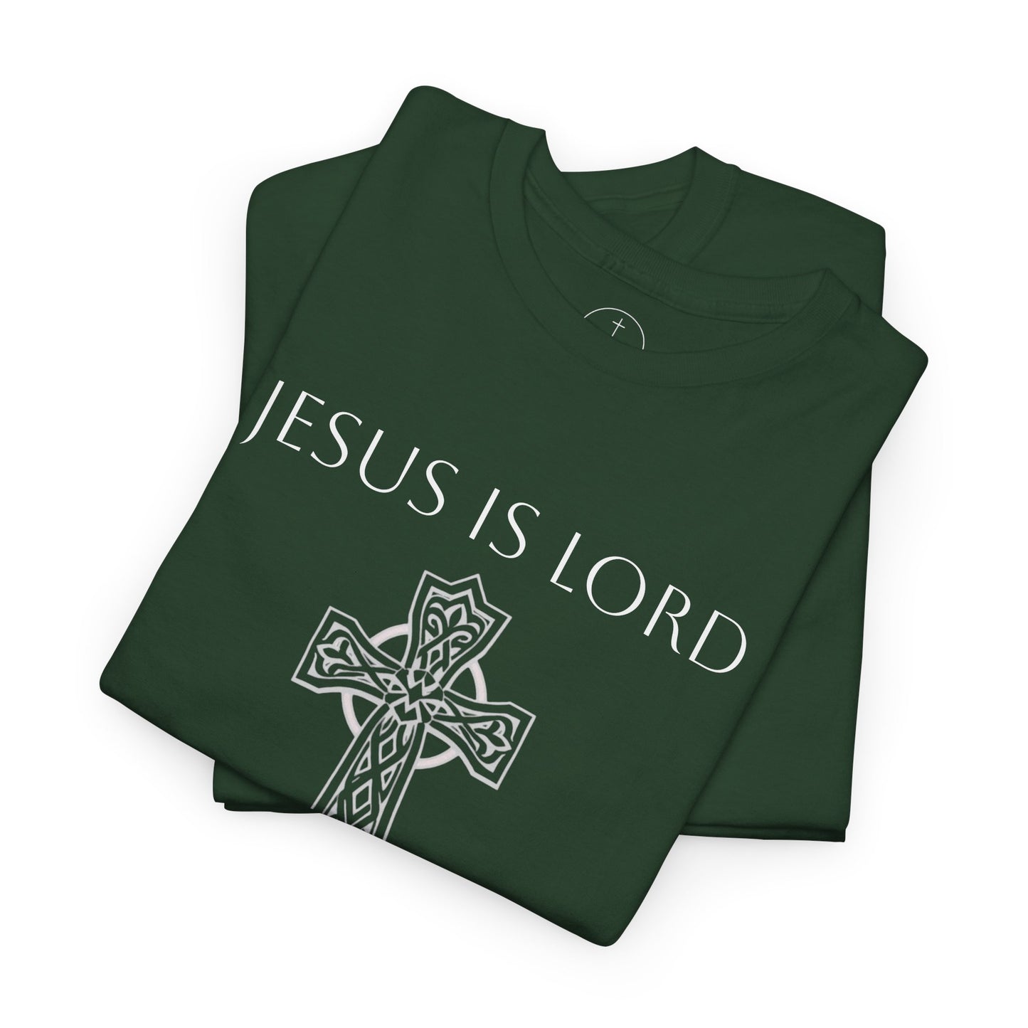Jesus Is Lord – Men’s Christian Tee (White Lettering)