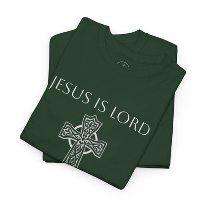 Jesus Is Lord – Men’s Christian Tee (White Lettering)