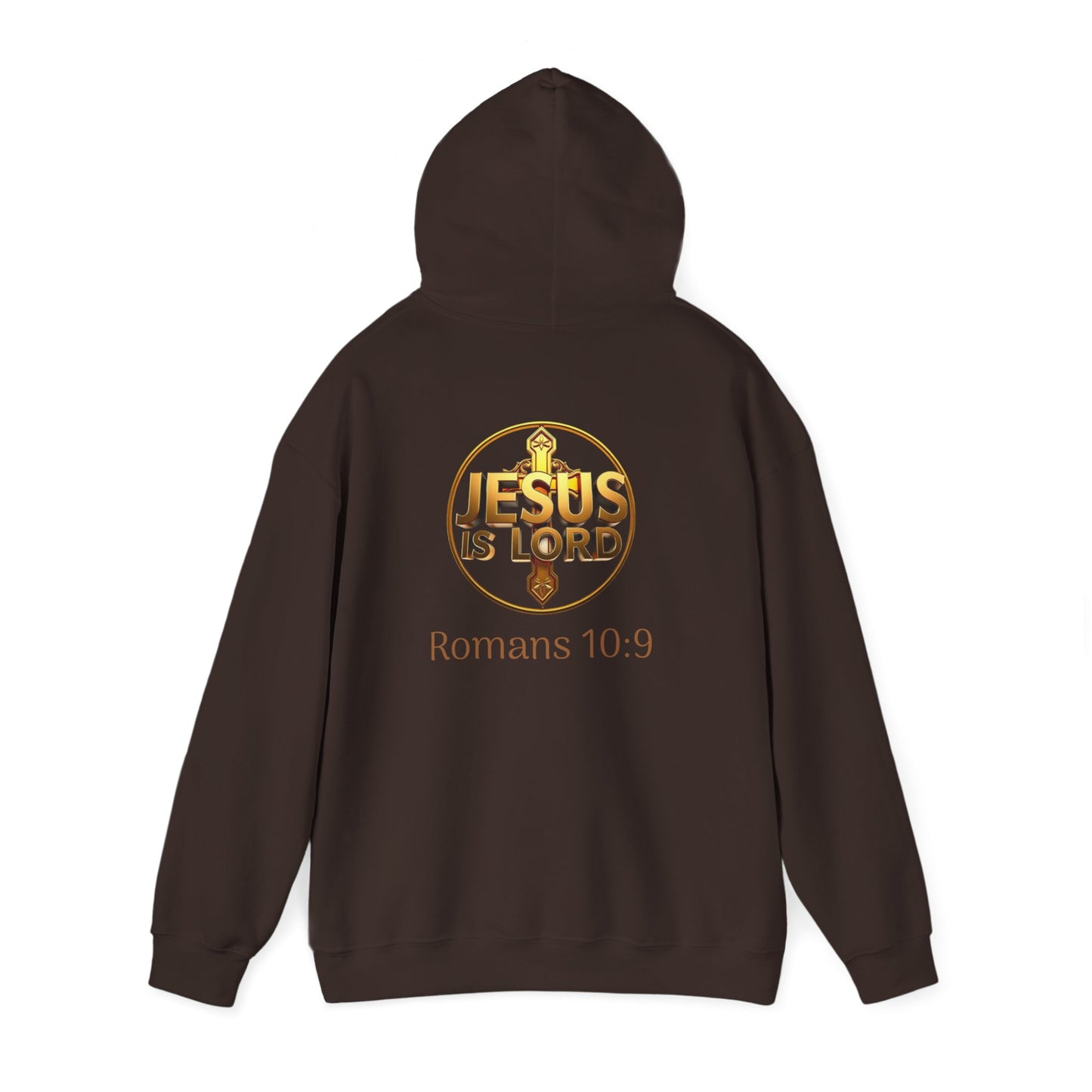 Jesus is Lord - Women's Christian Hoodie with Golden Cross