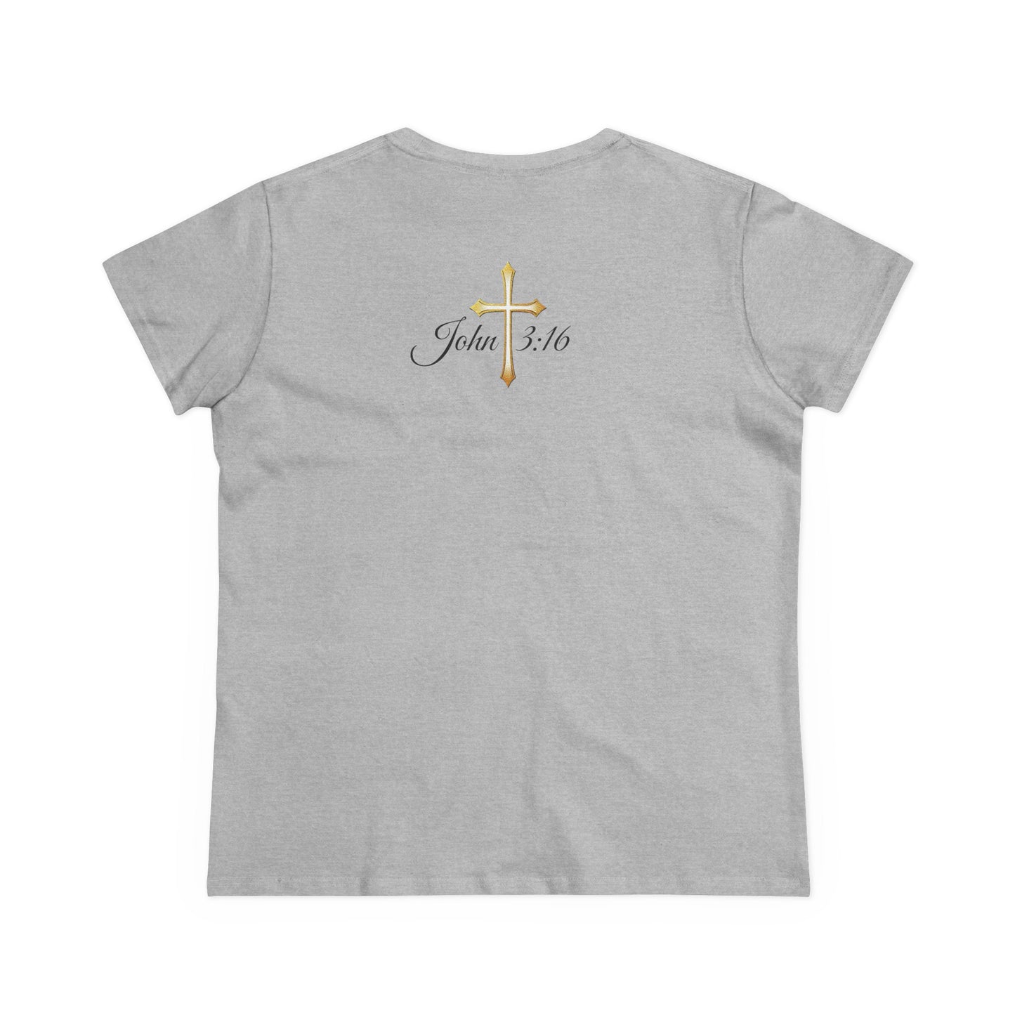 Saved Women’s Tee – Christian Faith Shirt with Cross Design